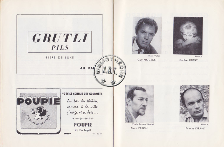 Les programmes de Théatre de l\